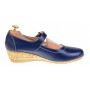 Oferta marimea 38 - Pantofi dama casual din piele naturala cu bareta MALTA - LP38BL